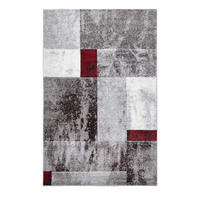 WEBTEPPICH 80/150 cm Phoenix-6042 Grau, Rot  - Rot/Grau, Design, Kunststoff/Textil (80/150cm) - Novel