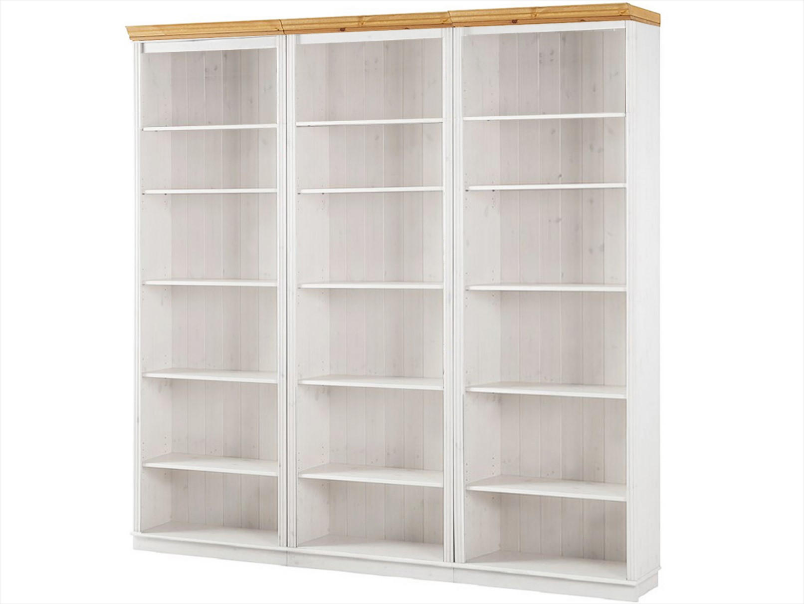 BÜCHERWAND Kiefer massiv Kieferfarben, Honig - Kieferfarben/Honig, Design, Holz (223/222/34cm) - MID.YOU