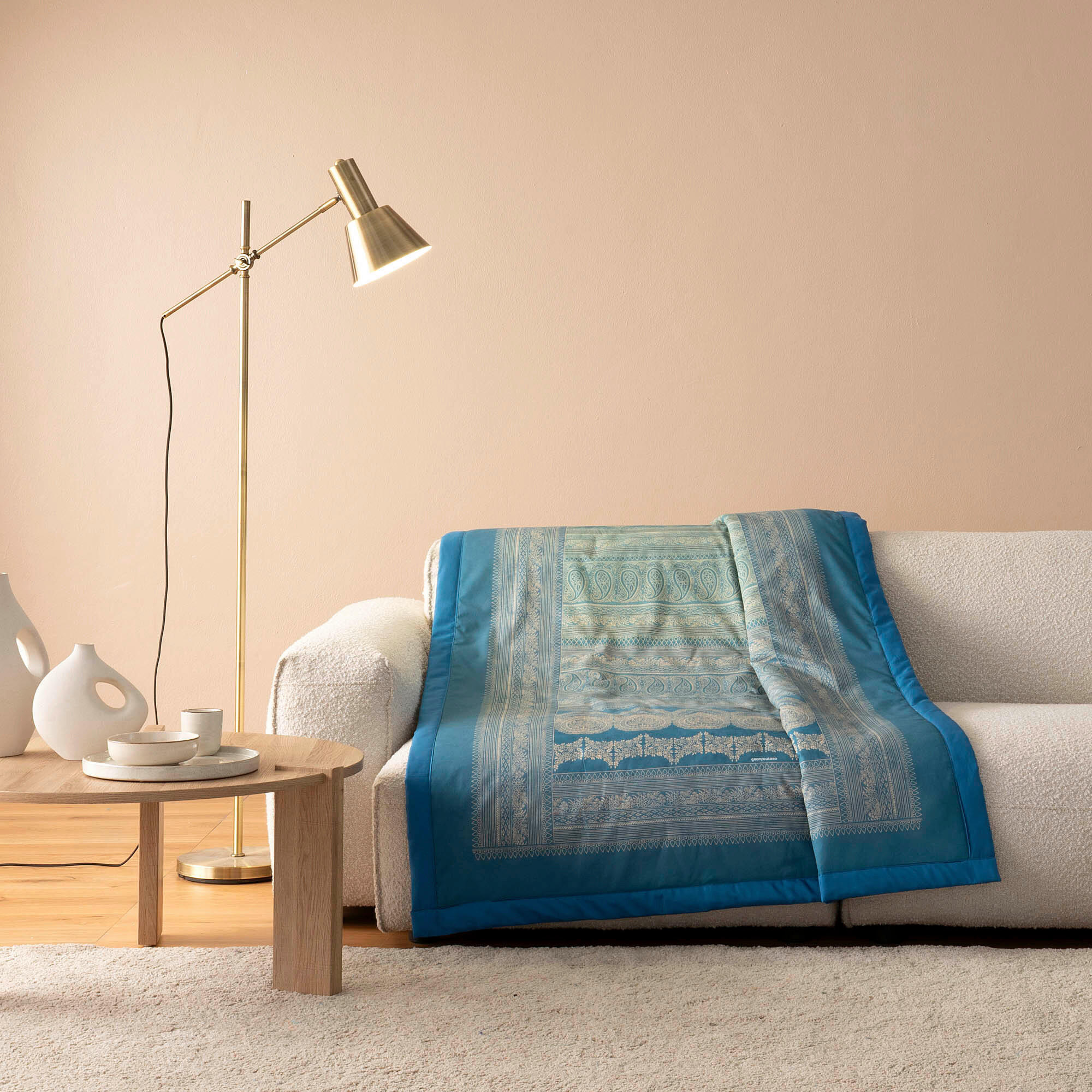 PREKRIVAČ 135/190 cm  BRUNELLESCHI  - svijetlo plava, Design, tekstil (135/190cm) - Bassetti