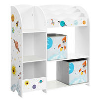 KINDERREGAL Weiß  - Weiß, Basics, Holzwerkstoff/Textil (93/100/30cm)