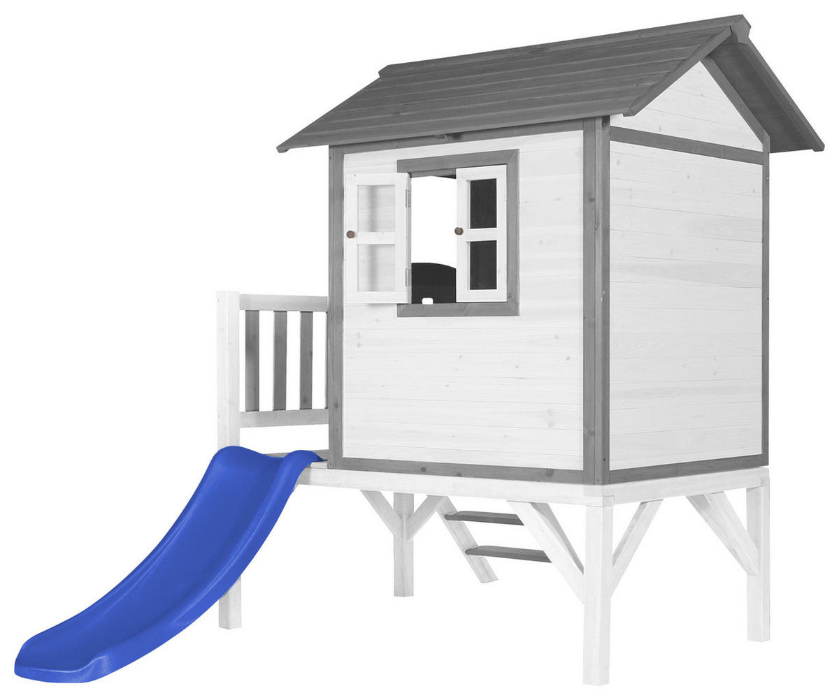 SPIELHAUS 240/189/167 cm  - Blau/Weiss, Konventionell, Holz/Kunststoff (240/189/167cm)