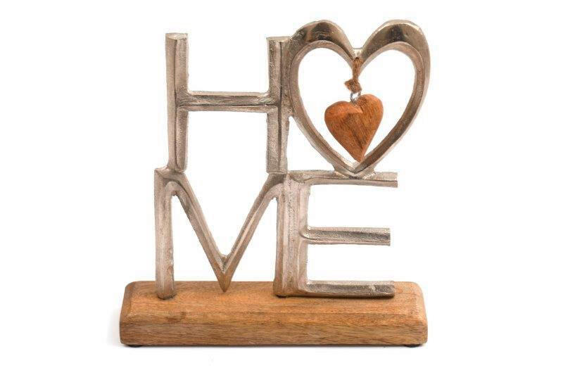 DECORAȚIUNE DE AGĂȚAT - Basics, lemn/metal (24/21cm)
