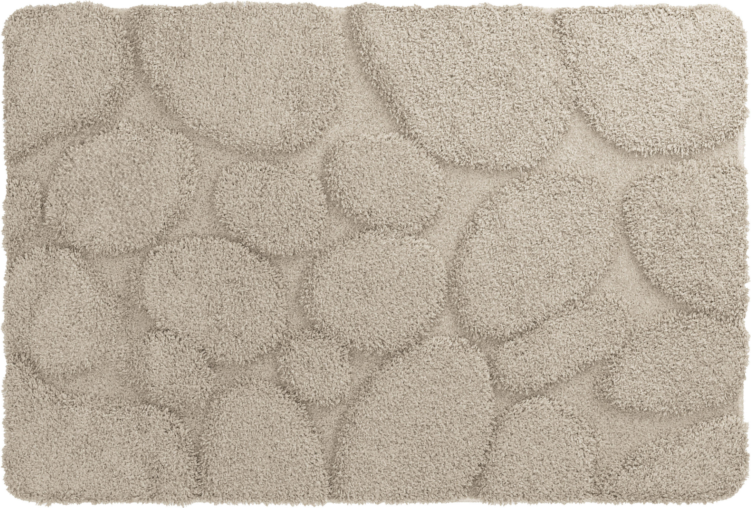 BADEMATTE Beige 60/90 cm  - Beige, Basics, Kunststoff (60/90cm) - Grund
