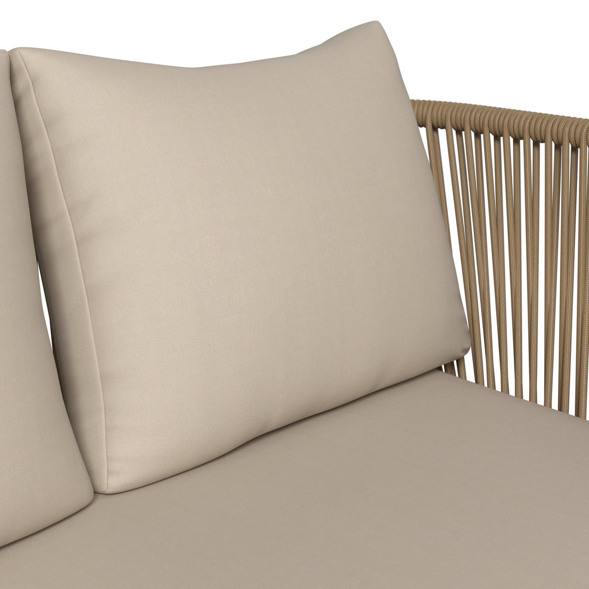 LOUNGEGARNITUR   180/73/69 cm Eisen  - Beige/Creme, MODERN, Glas/Kunststoff (180/73/69cm) - Ambia Garden