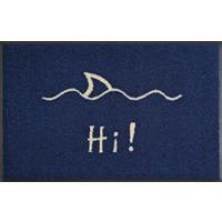 COVORAȘ DE INTRARE 50/75 cm  - alb/albastru închis, Konventionell, plastic/textil (50/75cm) - wash+dry