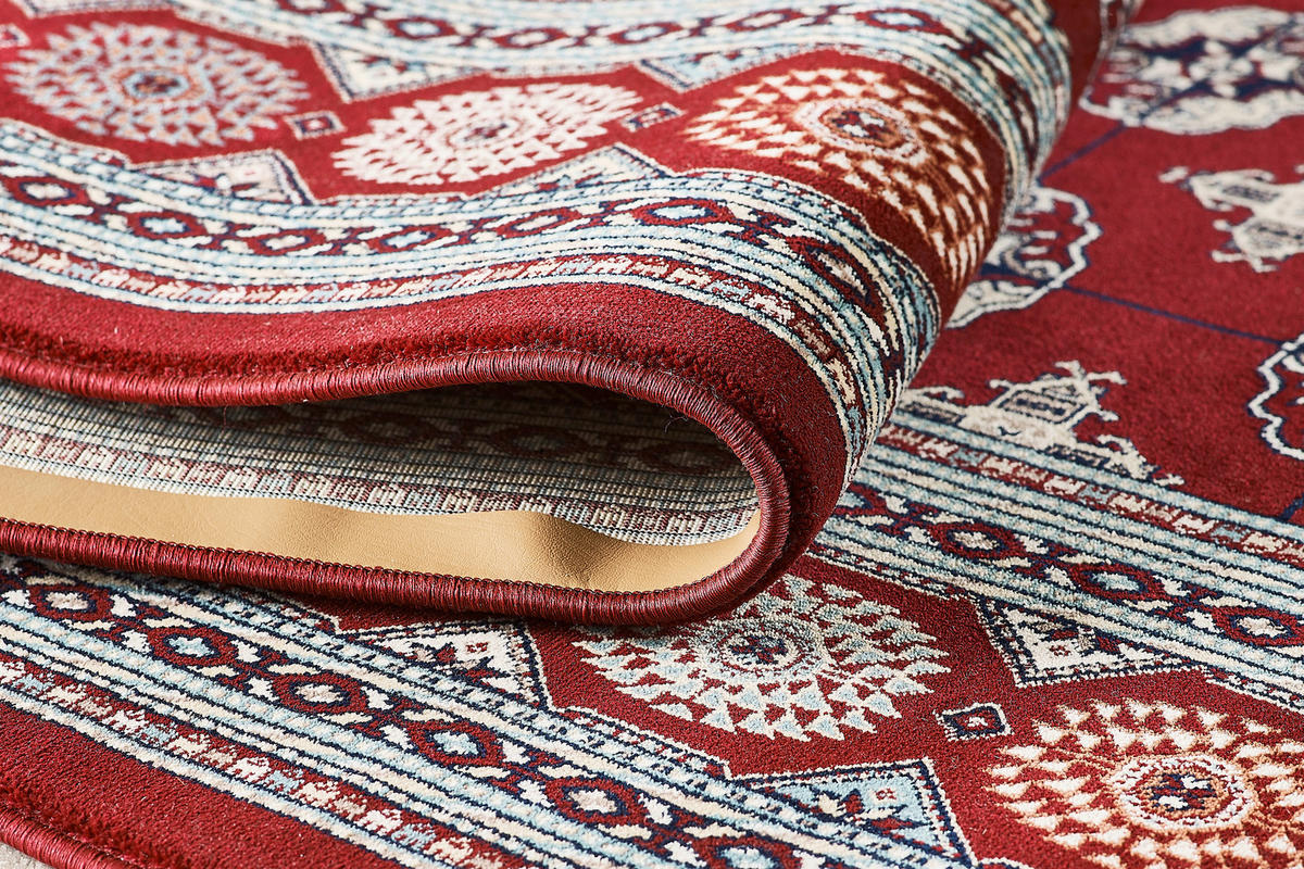 VINTAGE-TEPPICH 120/170 cm Semerkand Dunkelrot  - Dunkelrot, LIFESTYLE, Textil (120/170cm) - Novel