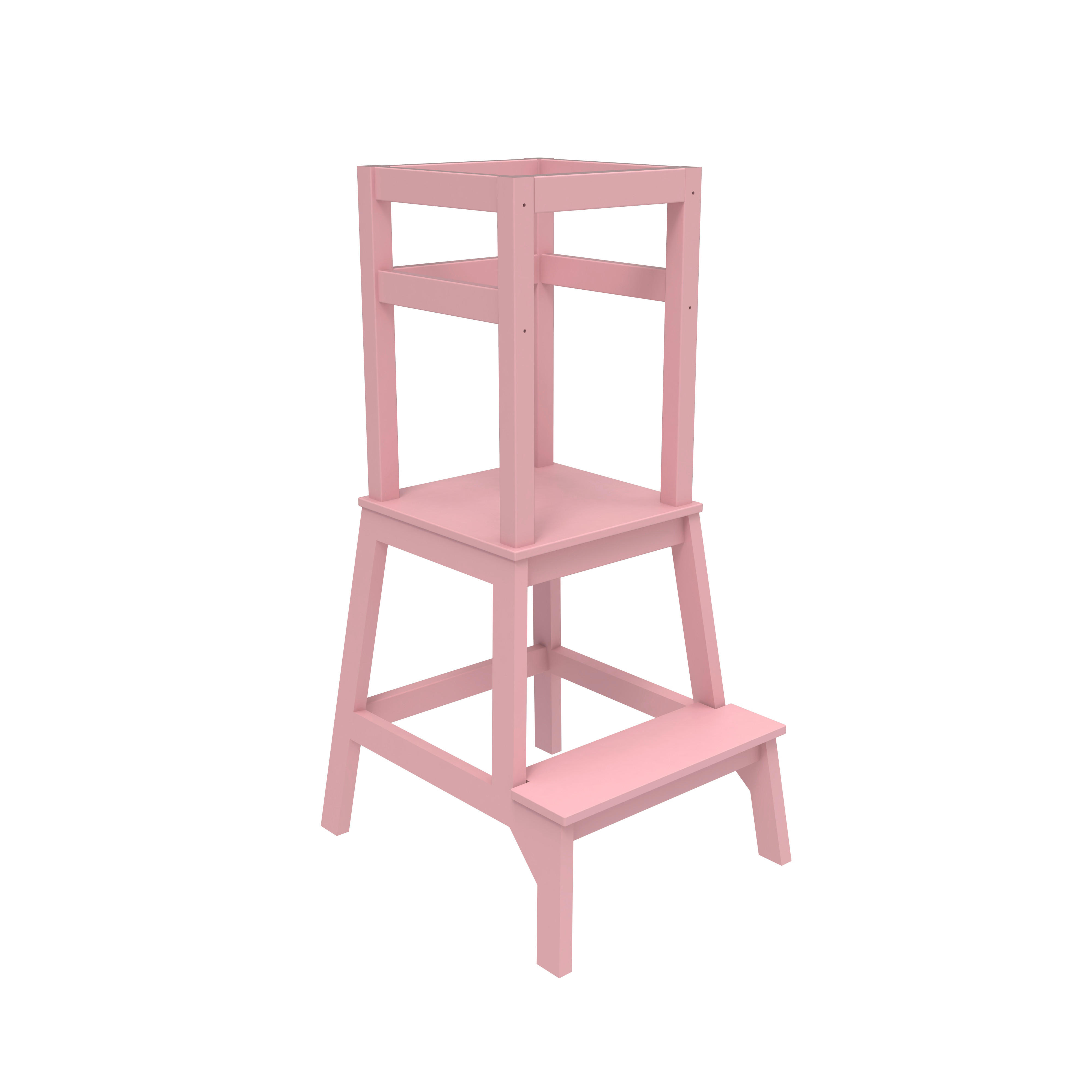 STEGPALL - pink, Basics, trä (42,3/50,4/91cm) - My Baby Lou