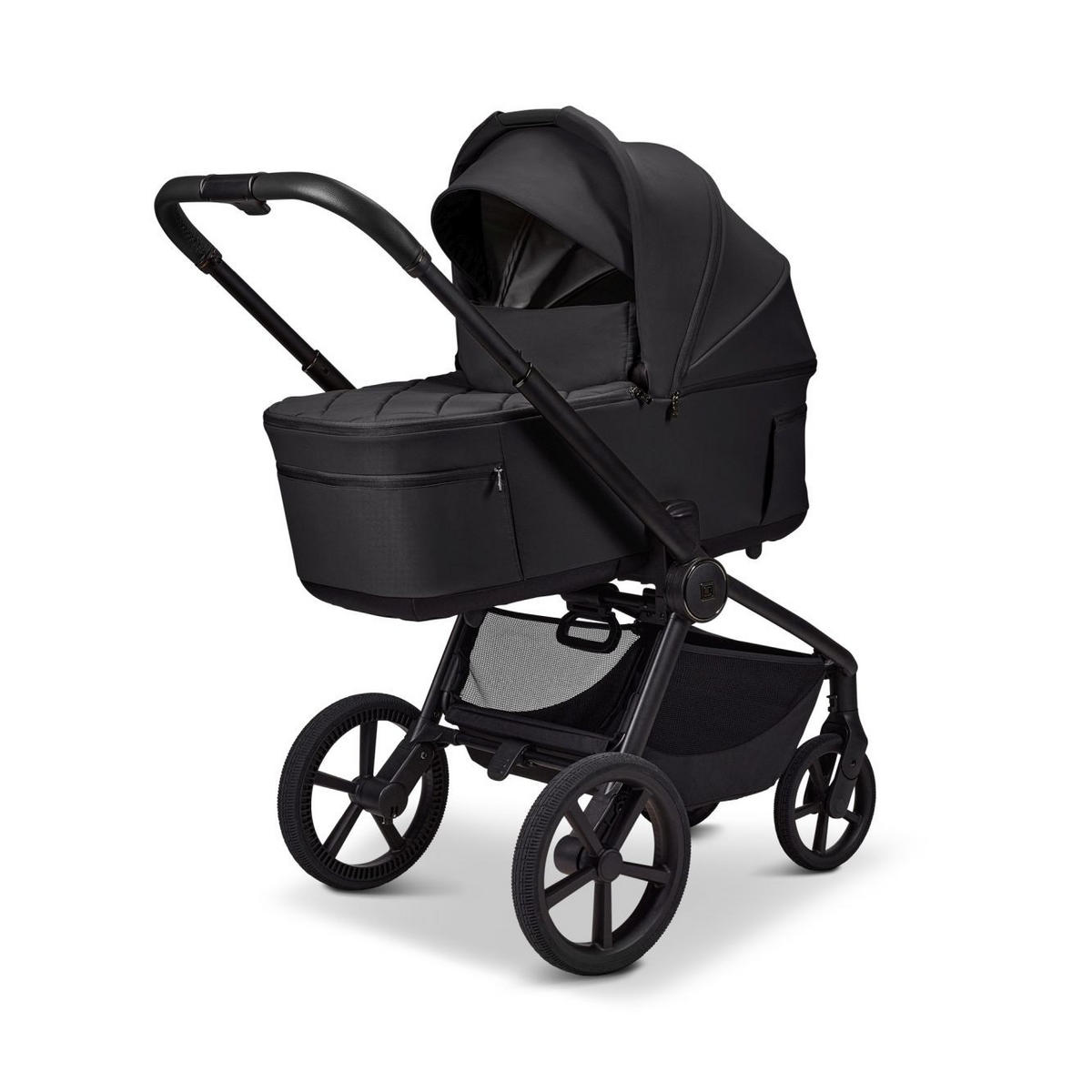 KOMBIKINDERWAGEN  Resea Fold  onyx  - Schwarz, Basics, Textil/Metall (116/57/94cm) - Moon