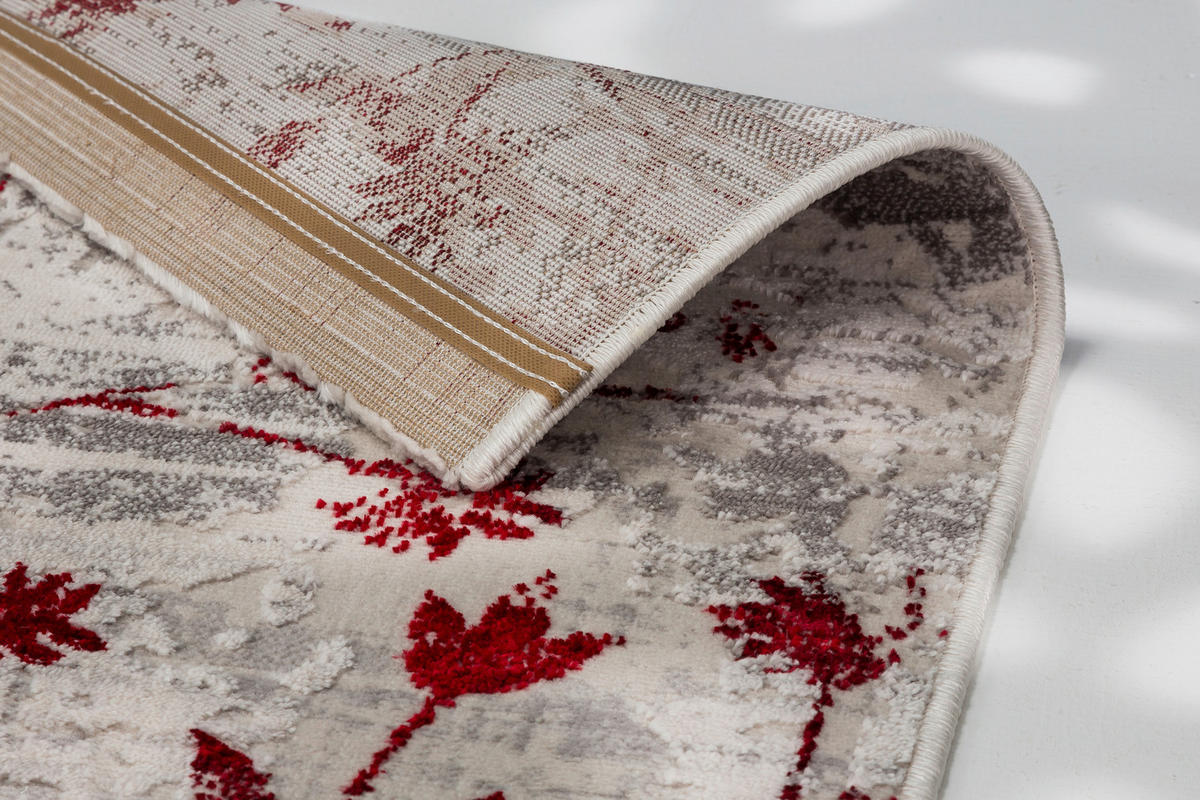 WEBTEPPICH 133/190 cm Antea Rot  - Rot, KONVENTIONELL, Textil (133/190cm) - Novel