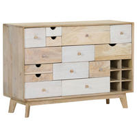 KOMMODE Kata  in 115/80/42 cm  - Naturfarben/Weiß, Design, Holz (115/80/42cm) - Landscape