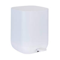 TRETEIMER DAVOS 6,5 L  - Schwarz/Weiß, Basics, Kunststoff (23,5/26/27,5cm) - Wenko