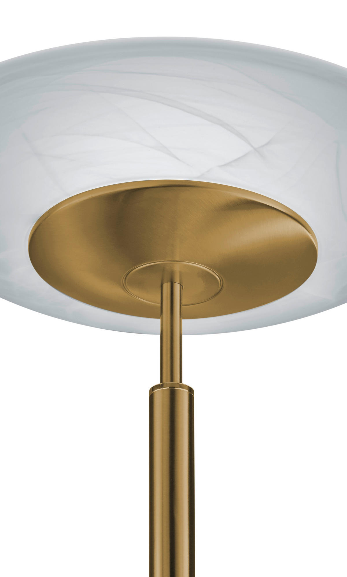 LED-STEHLEUCHTE 42/182 cm    - Messingfarben, KONVENTIONELL, Glas/Metall (42/182cm) - Hell