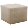 HOCKER in Textil Taupe  - Taupe/Schwarz, Design, Kunststoff/Textil (59/44/59cm) - MID.YOU