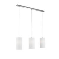 ZÁVĚSNÉ SVÍTIDLO, 110/150 cm  - bílá/barvy chromu, Design, kov/textil (110/150cm) - Fischer & Honsel