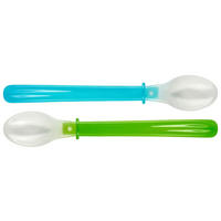 DETSKÁ LYŽIČKA - modrá/zelená, Basics, plast (22cm) - My Baby Lou