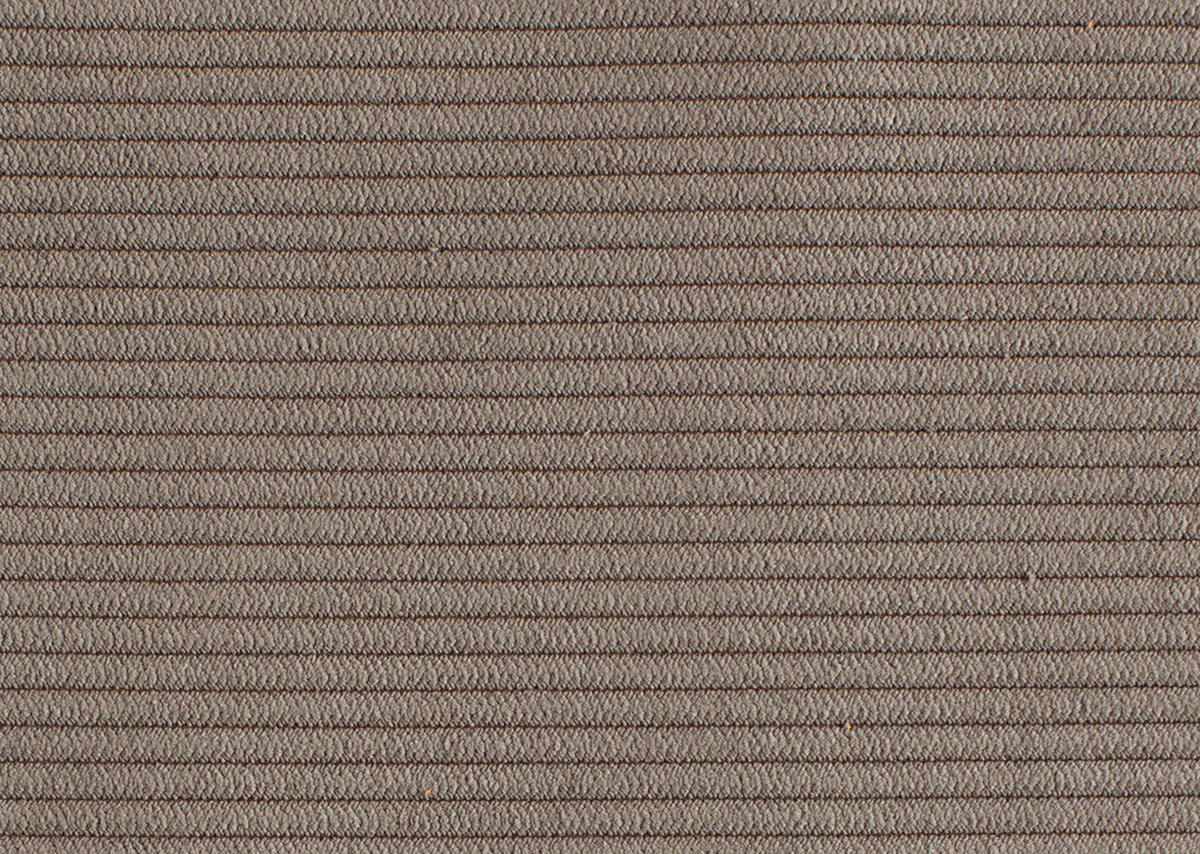 BOXSPRINGSOFA in Cord Taupe  - Taupe/Schwarz, Design, Textil/Metall (200/100/108cm) - Novel