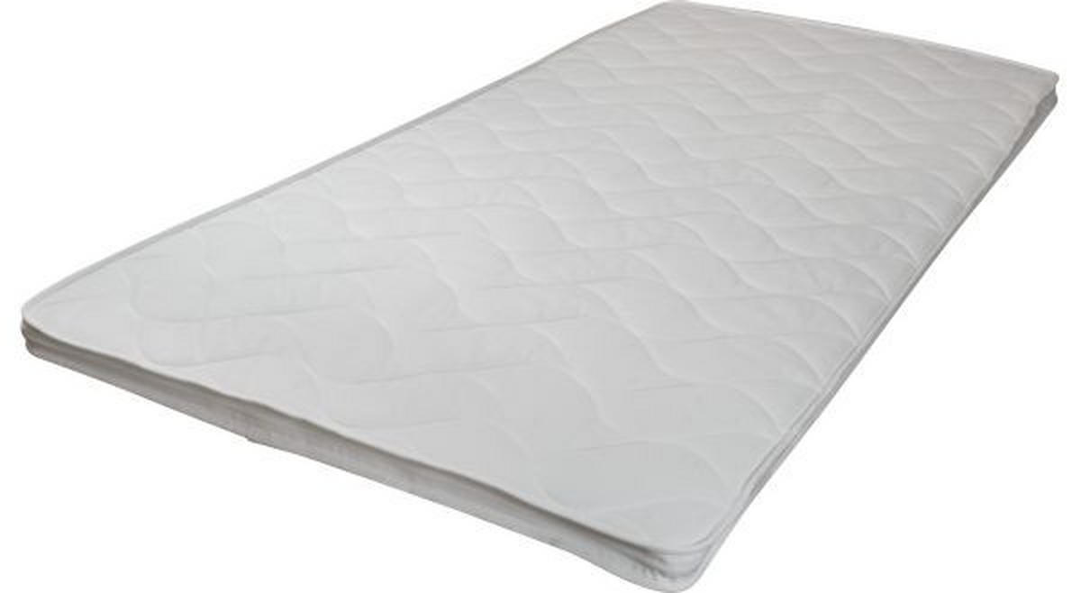 BÄDDMADRASS 140/200 cm  höjd ca 5 cm  - vit, Klassisk, textil (140/200cm) - Best Price