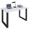 SCHREIBTISCH 140/50/76 cm  in Schwarz, Weiß  - Schwarz/Weiß, MODERN, Holzwerkstoff/Metall (140/50/76cm) - MID.YOU