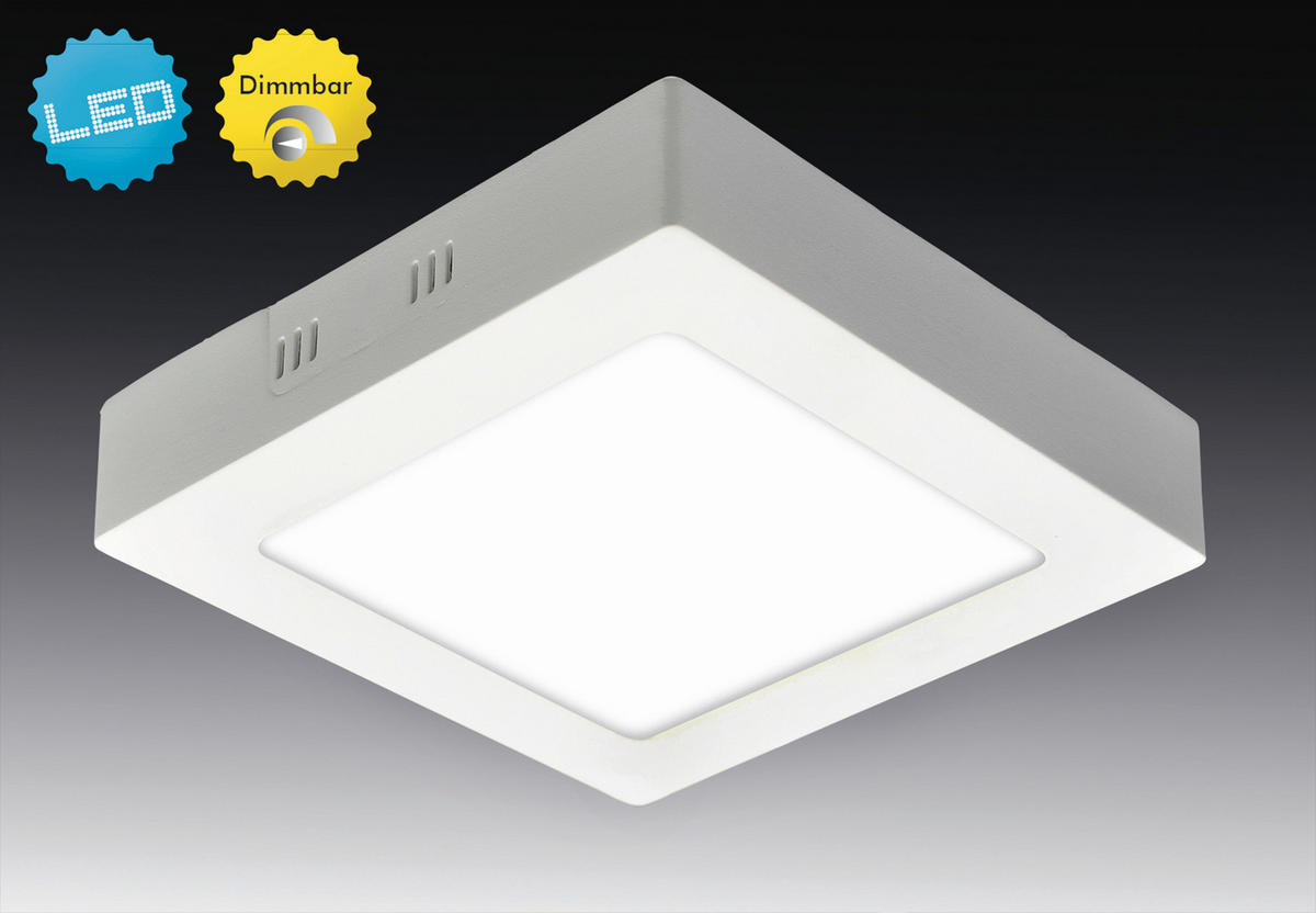 LED-DECKENLEUCHTE 30/30/3,5 cm   - Weiß, Basics, Kunststoff/Metall (30/30/3,5cm) - Näve