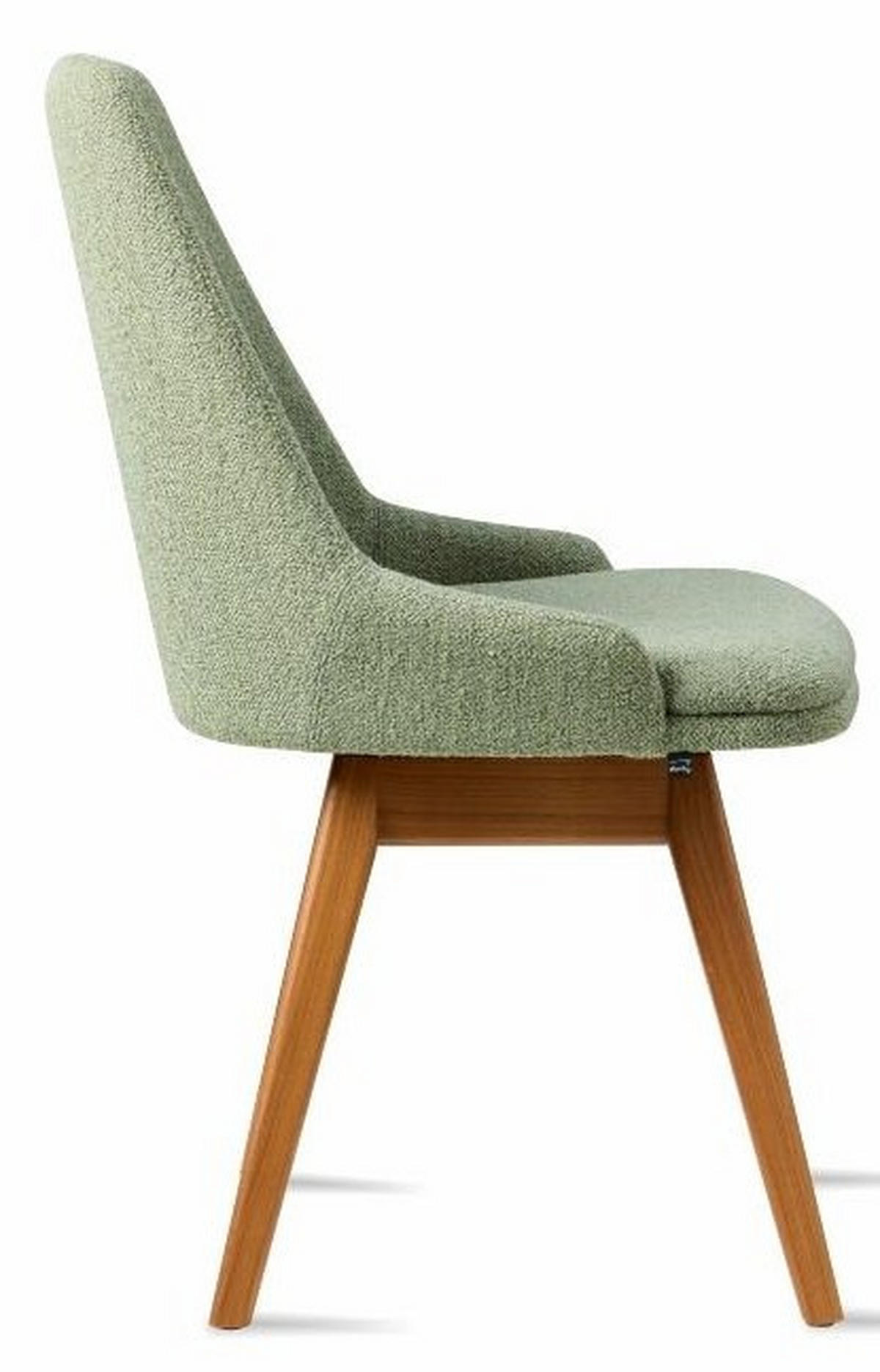 SNURRSTOL  i grön, valnötsfärgad  - grön/valnötsfärgad, Lifestyle, trä/textil (56/85/58cm) - Skovby