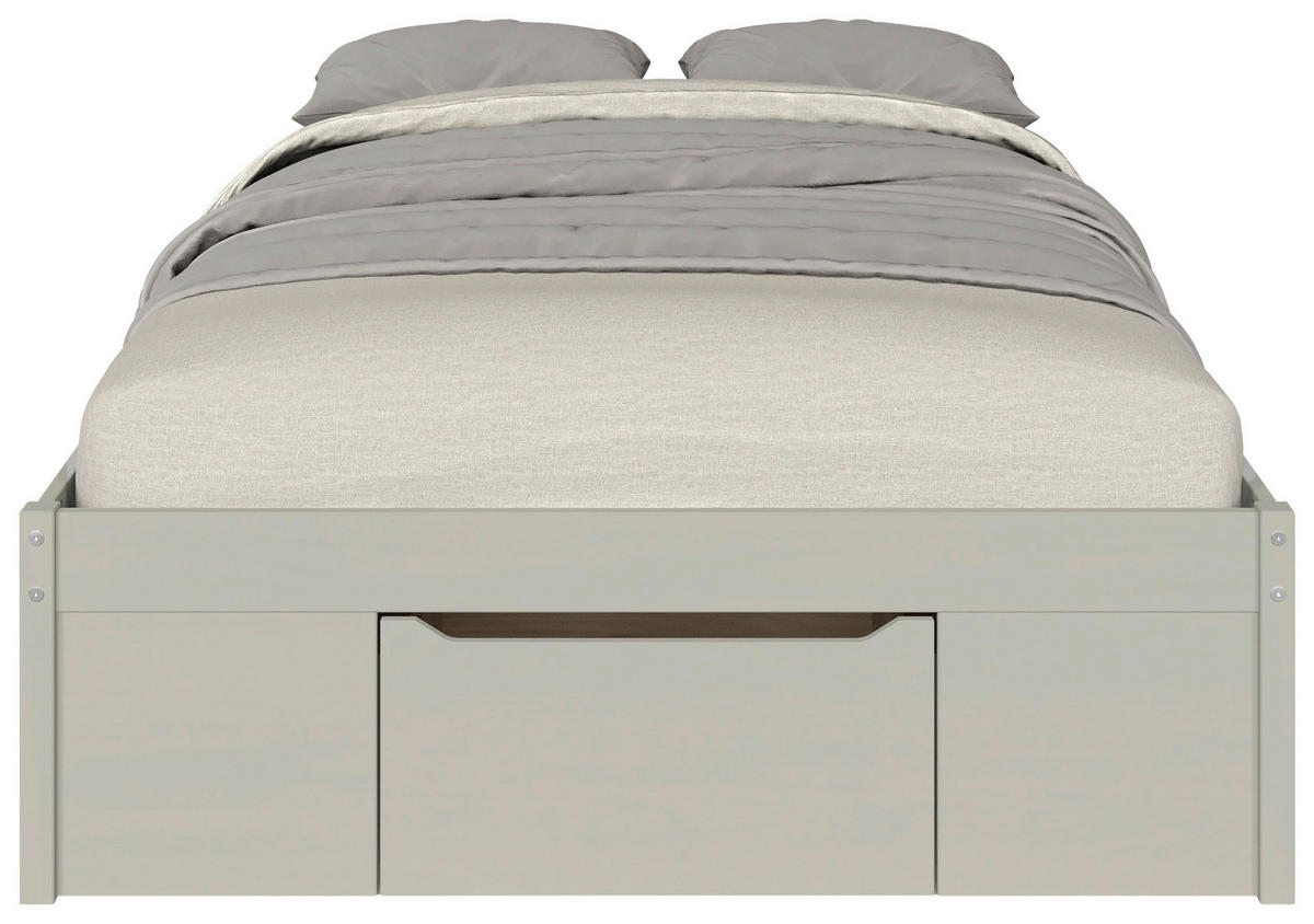 TÁROLÓS ÁGY 90/200 cm  taupe  - natúr színű/taupe, Modern, faalapú anyag/fa (90/200cm) - MID.YOU