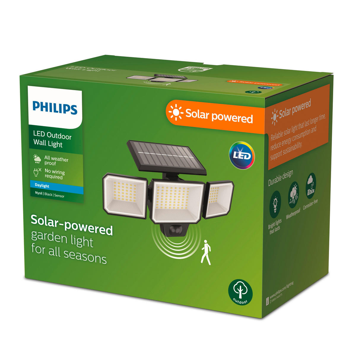 SOLARLEUCHTE 29.3/16.8/11.7 cm   - Schwarz, KONVENTIONELL, Kunststoff (29.3/16.8/11.7cm) - Philips