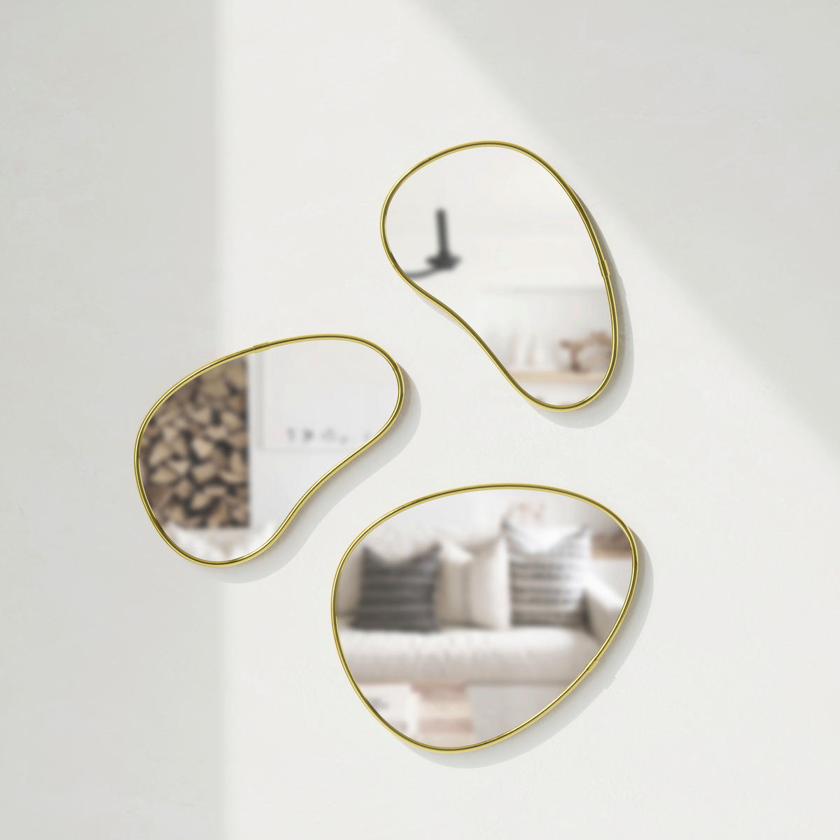 SPIEGELSET 25/30/1 cm    in  - Messingfarben, Design, Glas/Kunststoff (25/30/1cm) - Umbra