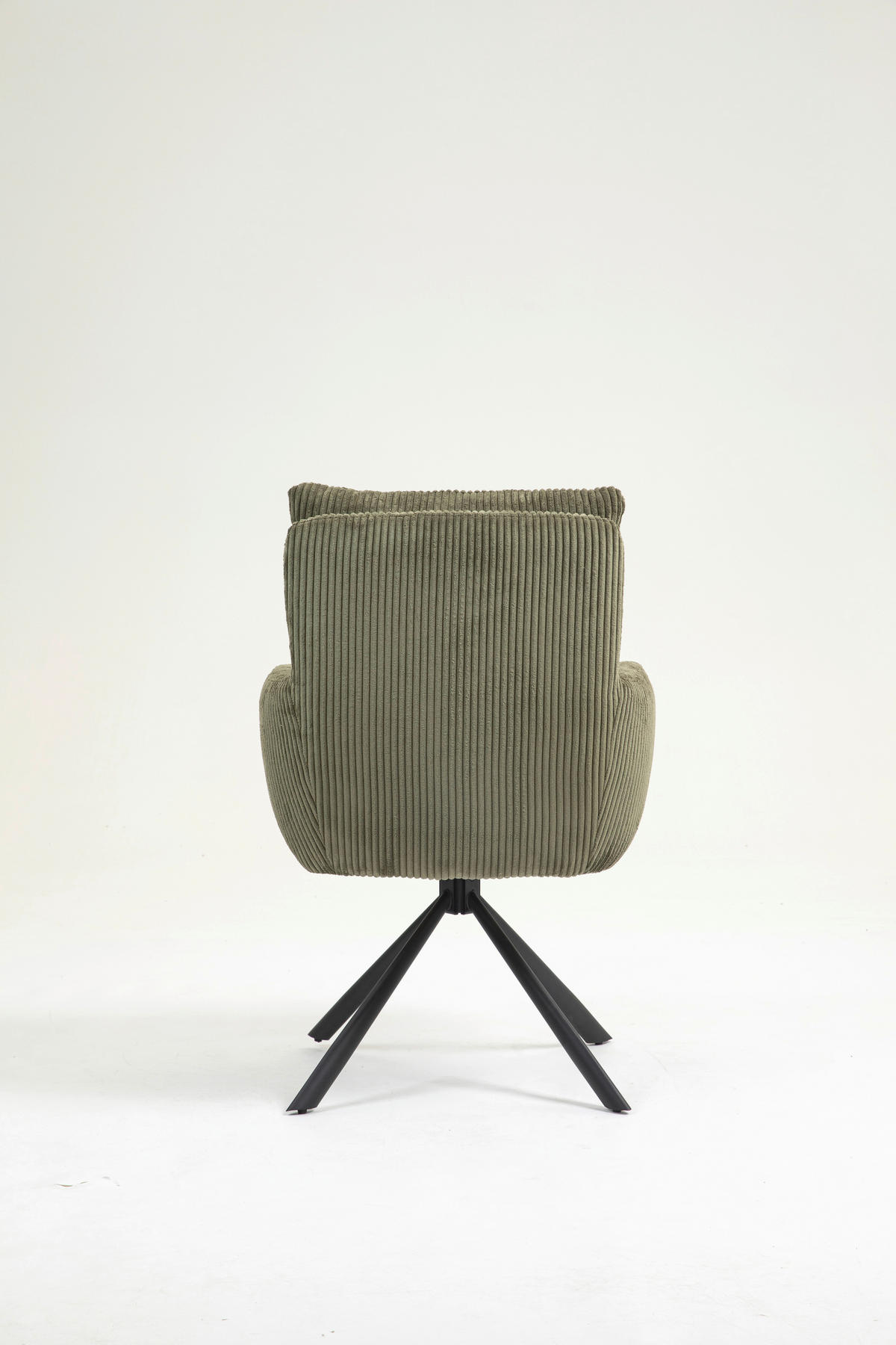 ARMLEHNSTUHL  in Eisen Cord  - Schwarz/Grün, KONVENTIONELL, Textil/Metall (60/95/67cm) - MID.YOU