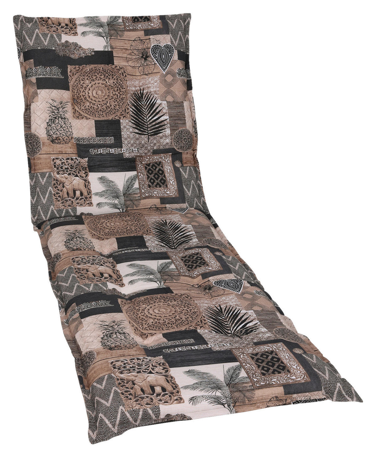 PODLOGA ZA LEŽALJKU  60/7/190 cm    - bijela/crna, Design, tekstil (60/7/190cm)