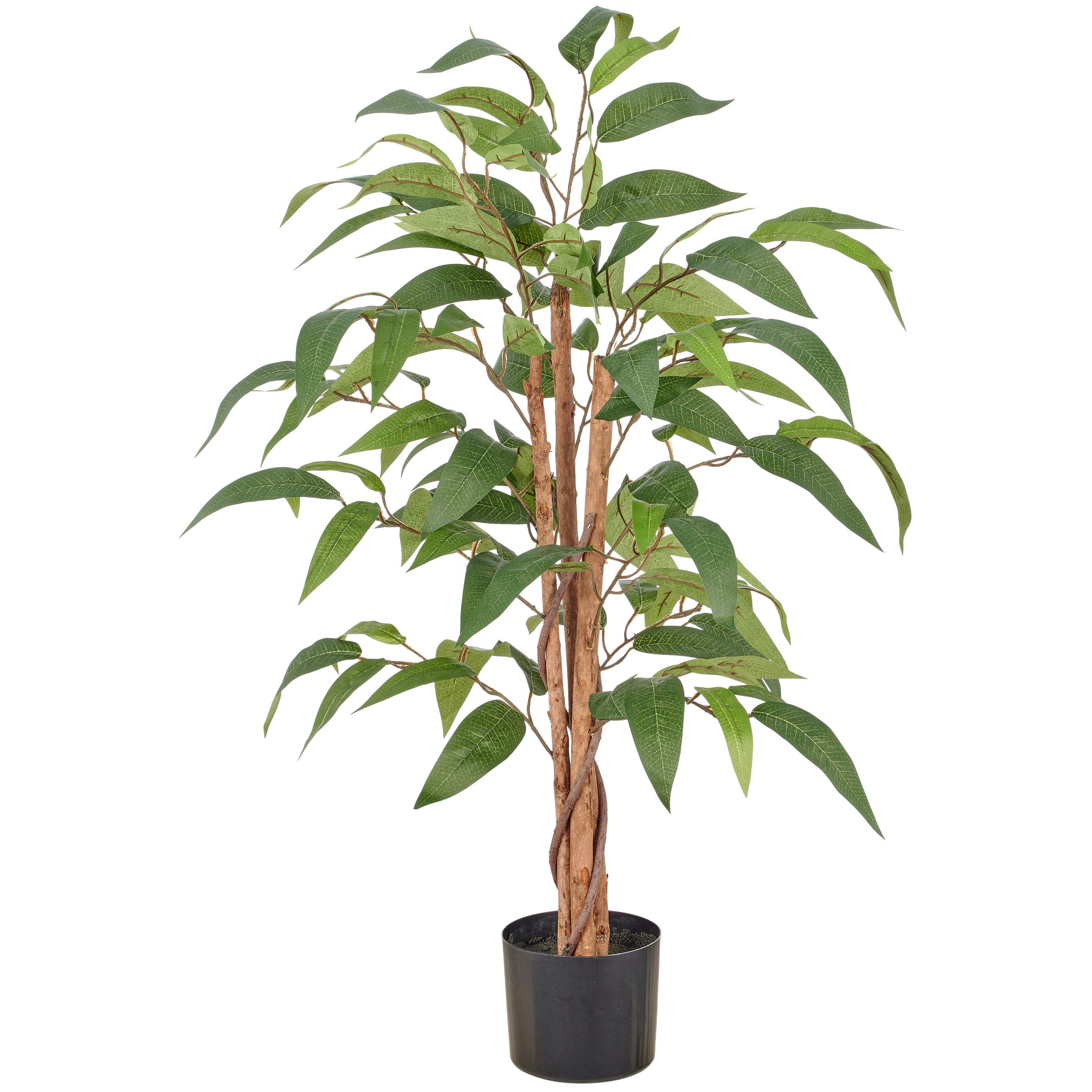 KUNSTPFLANZE 100 cm  - Schwarz/Braun, Basics, Kunststoff (100cm)