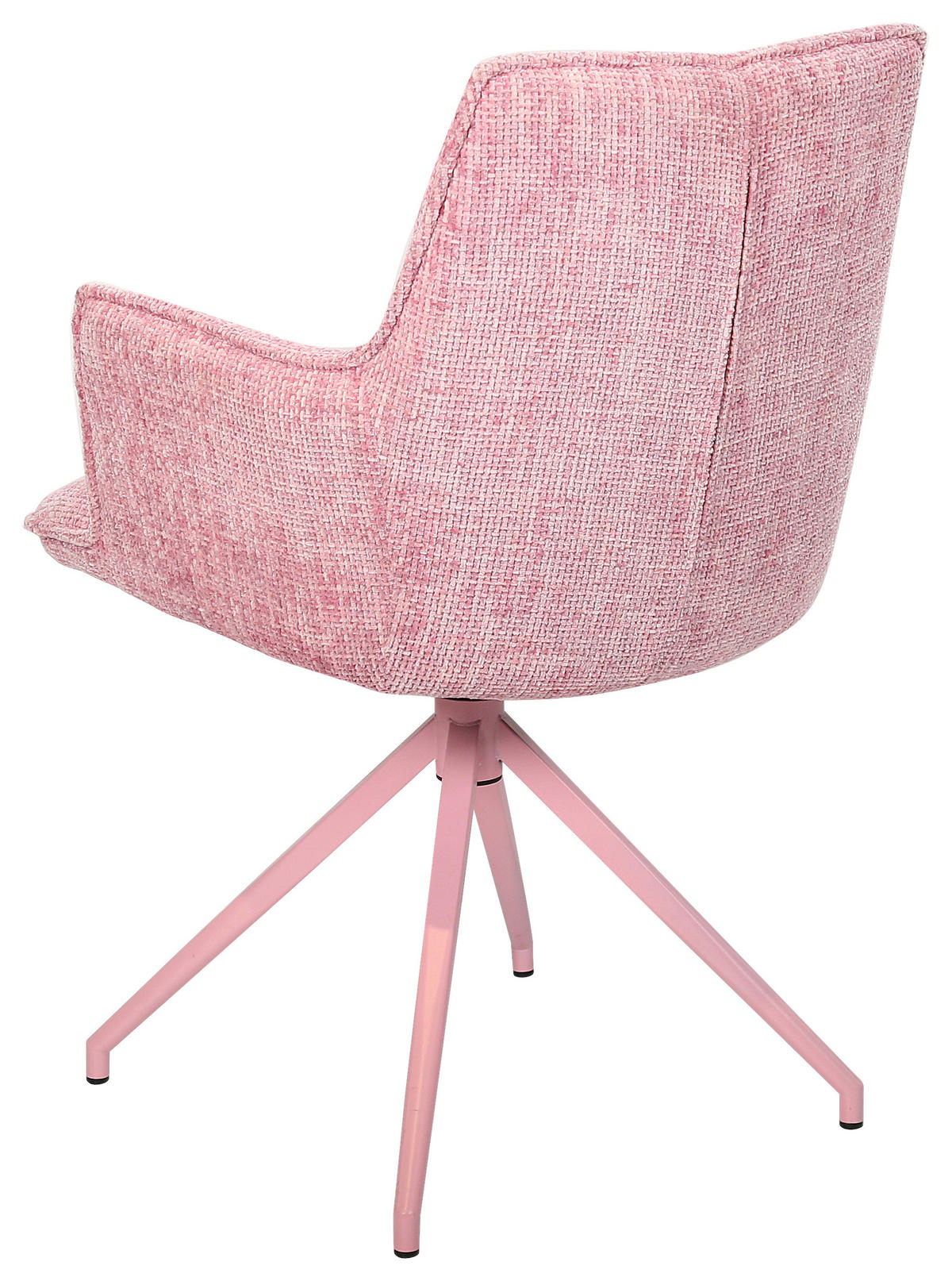 STOL MED ARMSTÖD järn chenille  - rosa, Lifestyle, metall/textil (59,5/90,5/62,5cm) - Novel