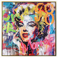BILD Frauen 100/100 cm  - Goldfarben/Multicolor, LIFESTYLE, Holz/Kunststoff (100/100cm) - Monee