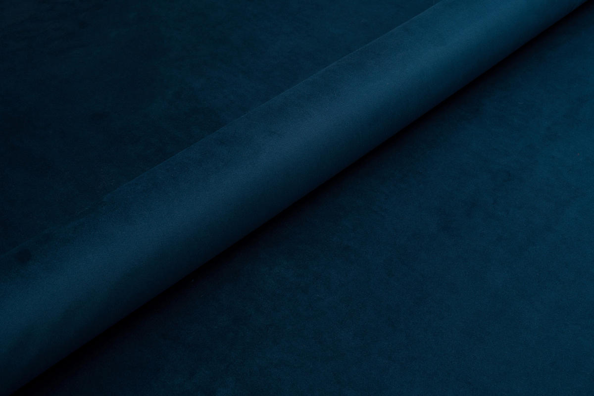 SCHLAFSOFA Samt Blau  - Blau/Goldfarben, Design, Textil/Metall (235/96/104cm) - MID.YOU