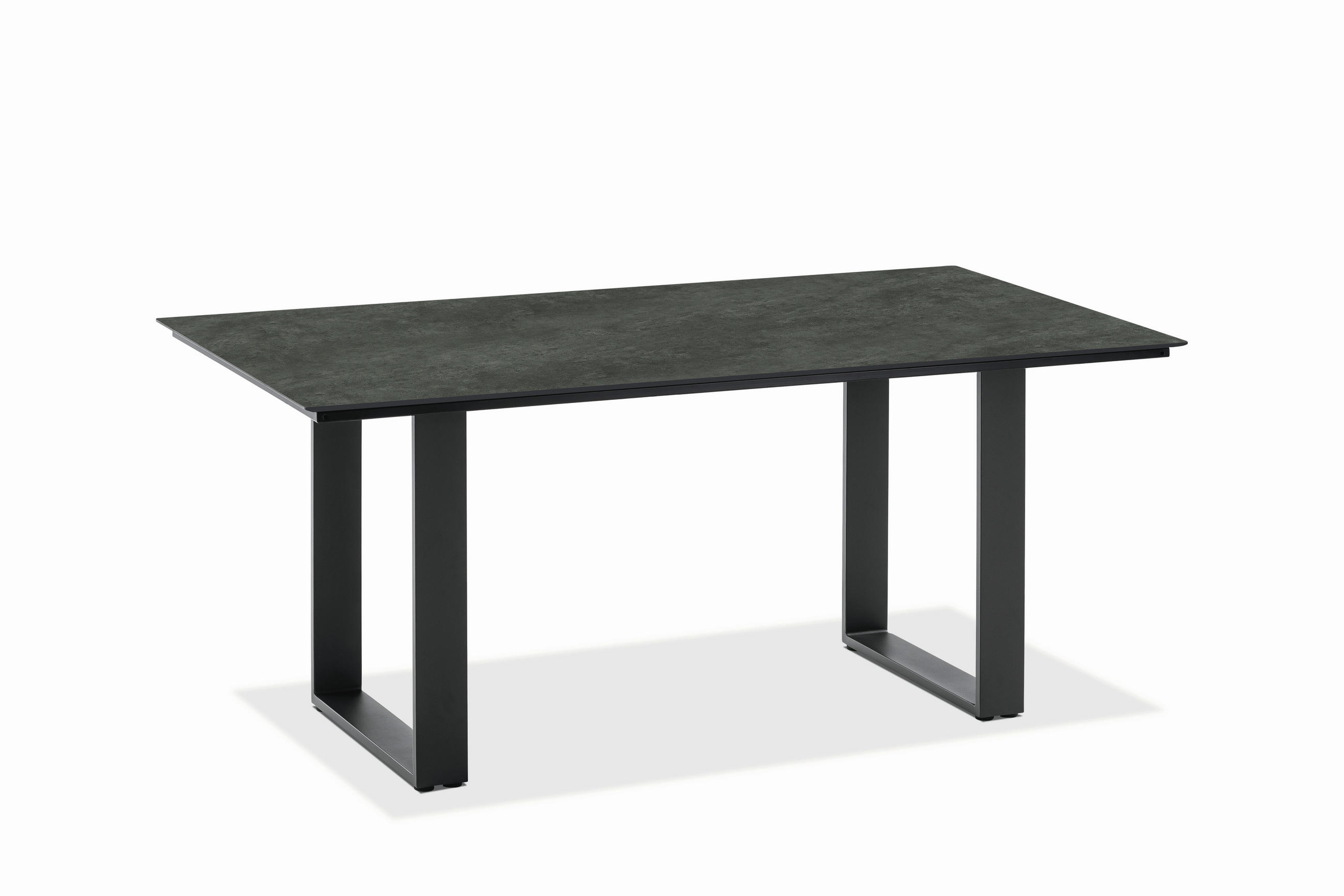 GARTENTISCH Kunststoff Anthrazit, Graphitfarben rechteckig  - Anthrazit/Graphitfarben, Design, Kunststoff/Metall (160/95/76cm)