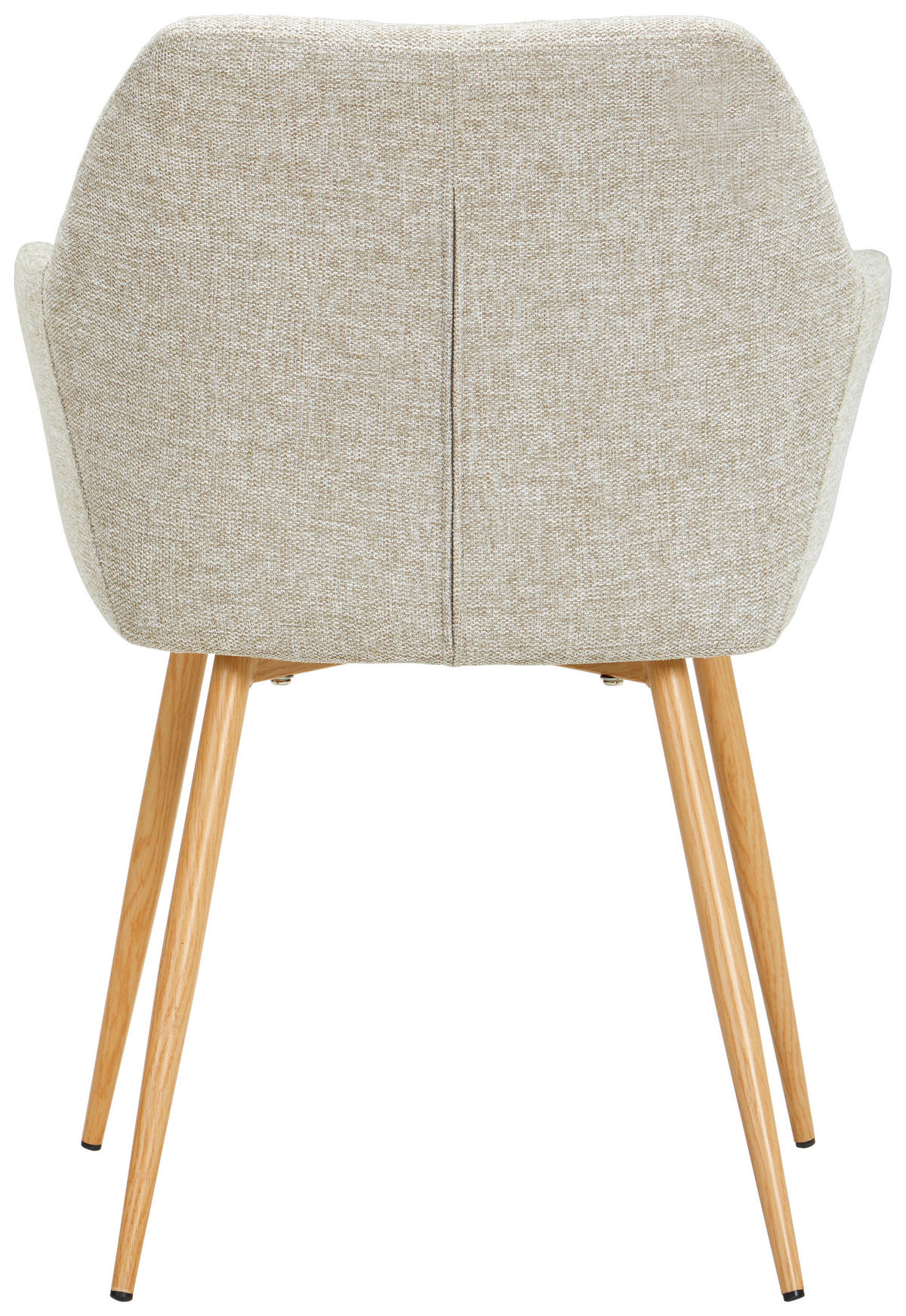 ARMLEHNSTUHL  in Eisen Webstoff  - Eichefarben/Beige, Konventionell, Holz/Textil (56,5/80/58cm) - Livetastic