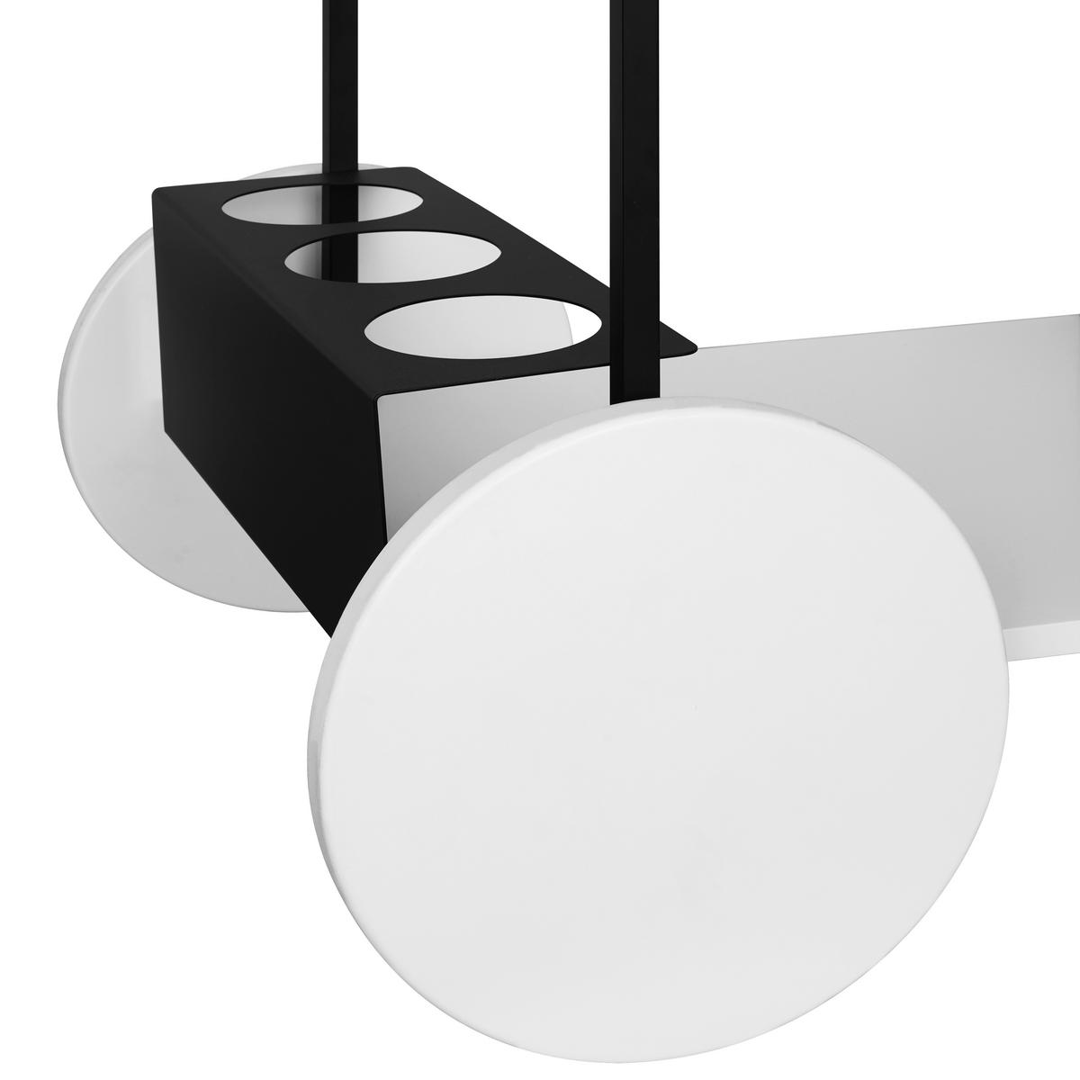 SERVIERWAGEN in Schwarz, Weiß  - Schwarz/Weiß, Basics, Holzwerkstoff/Metall (74/81/53,5cm) - MID.YOU