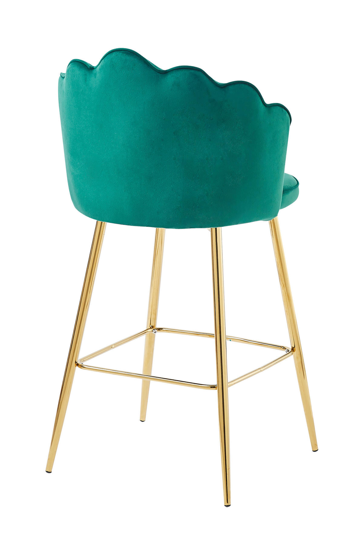 BARHOCKER-SET in Grün  - Goldfarben/Grün, MODERN, Textil/Metall (52/100/54cm) - Livetastic