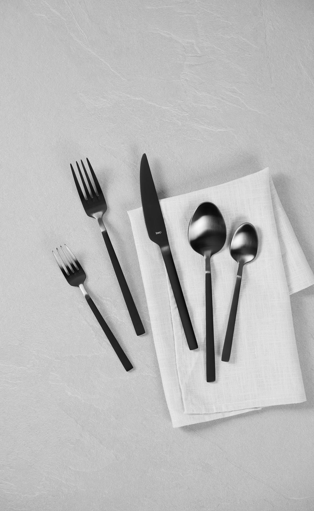 BESTECK-SET 30-teilig  Glam Chic  - Schwarz, Design, Metall - Homeware Profession.