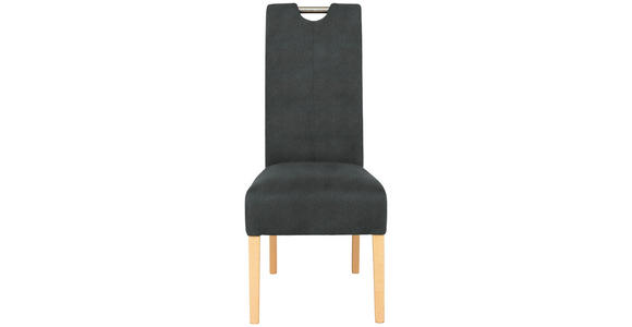 STUHL in Holz, Metall, Textil Grau, Buchefarben  - Buchefarben/Grau, Natur, Holz/Textil (47/103/60cm) - Cantus