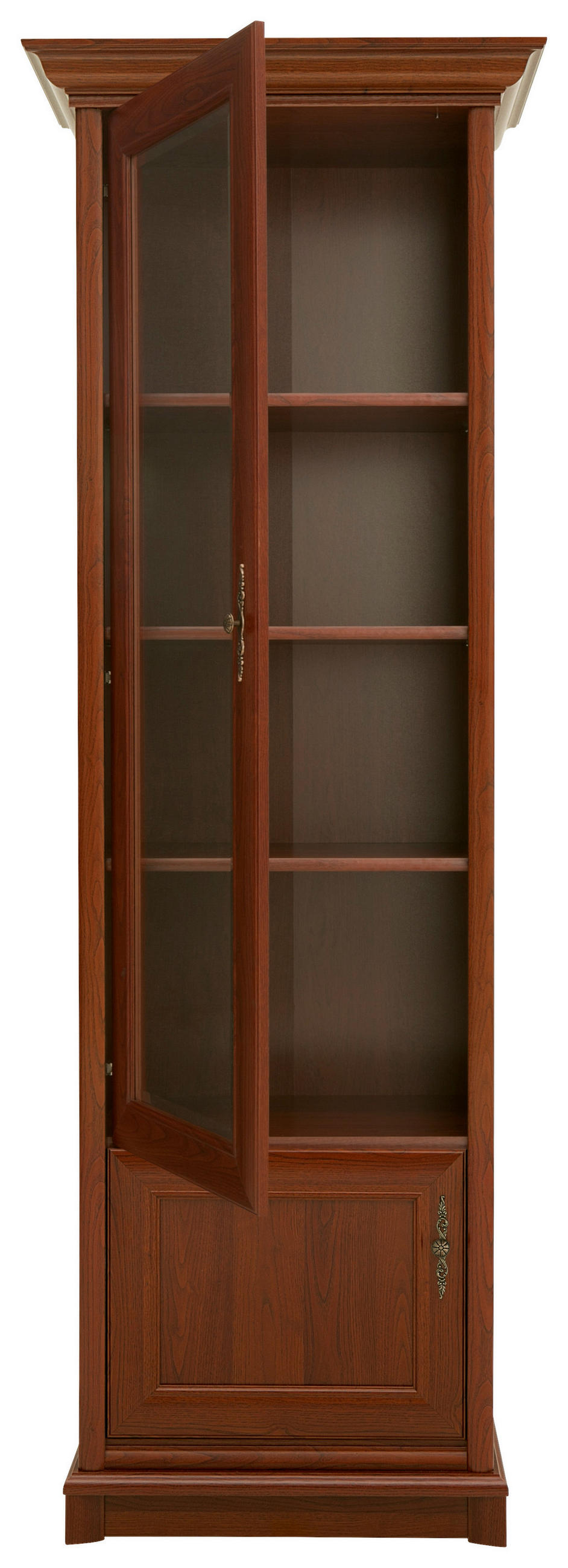 VITRIN gesztenyebarna - bronzszínű/gesztenyebarna, Design, faalapú anyag/Üveg (70,5/204,5/43cm) - Landscape