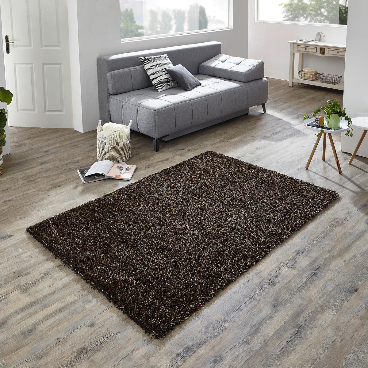 KOBEREC S VYSOKÝM VLASEM, 160/225 cm, hnědá - hnědá, Design, textil (160/225cm) - Esprit