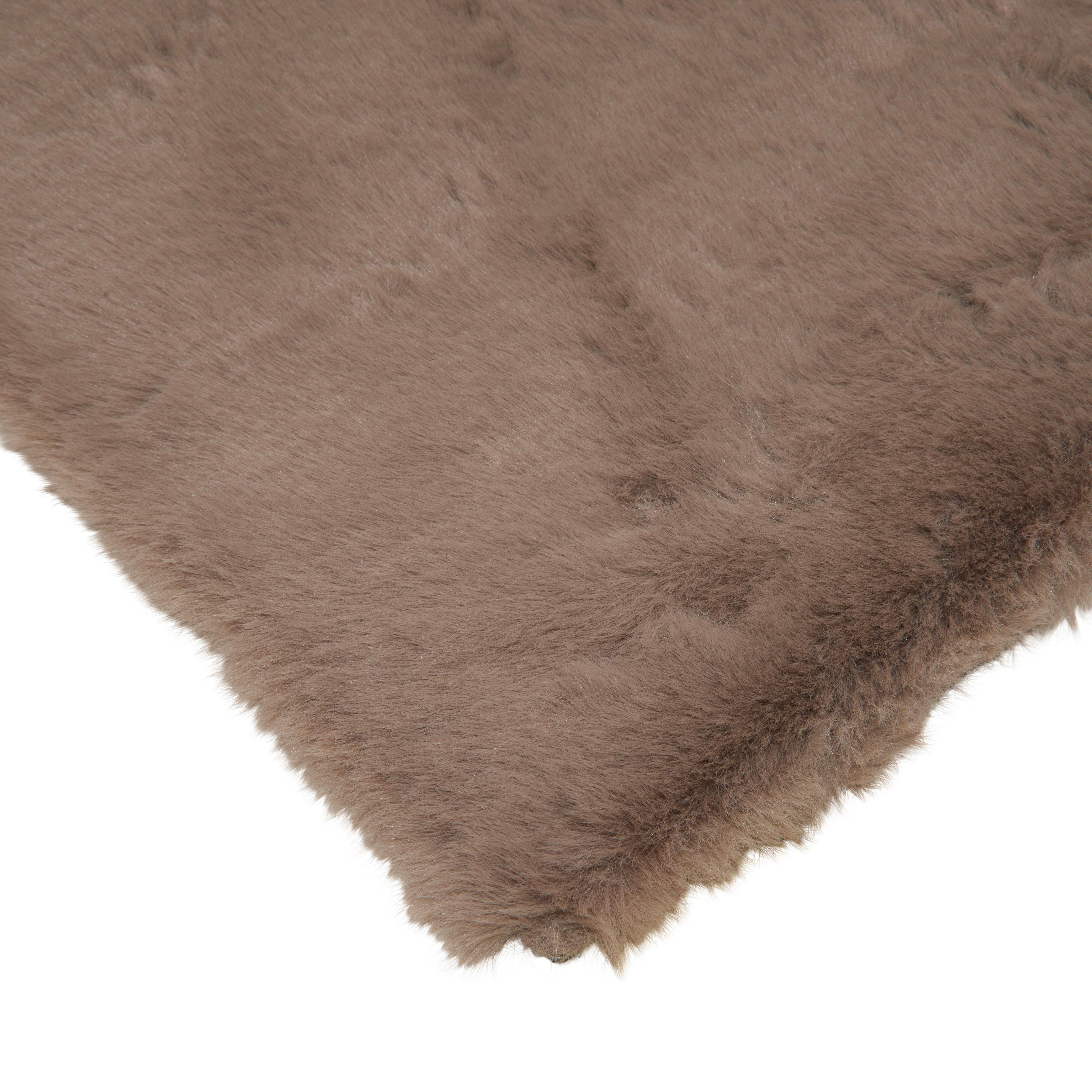 KOBEREC S VYSOKÝM VLASEM, 160/230 cm, hnědá, světle hnědá - hnědá/světle hnědá, Design, textil (160/230cm) - Novel