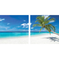 GLASBILD Strand & Meer 20/40 cm  - Multicolor, KONVENTIONELL, Glas (20/40cm) - Euroart