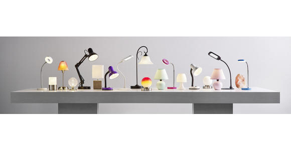 Tischlampe Cindy Cremefarben mit Kugel-Keramikfuß - Creme, KONVENTIONELL, Keramik/Textil (18/23cm) - Ombra