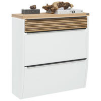 SCHUHKIPPER  in 92/95/31 cm  - Eichefarben/Anthrazit, Design, Holz/Holzwerkstoff (92/95/31cm) - Dieter Knoll