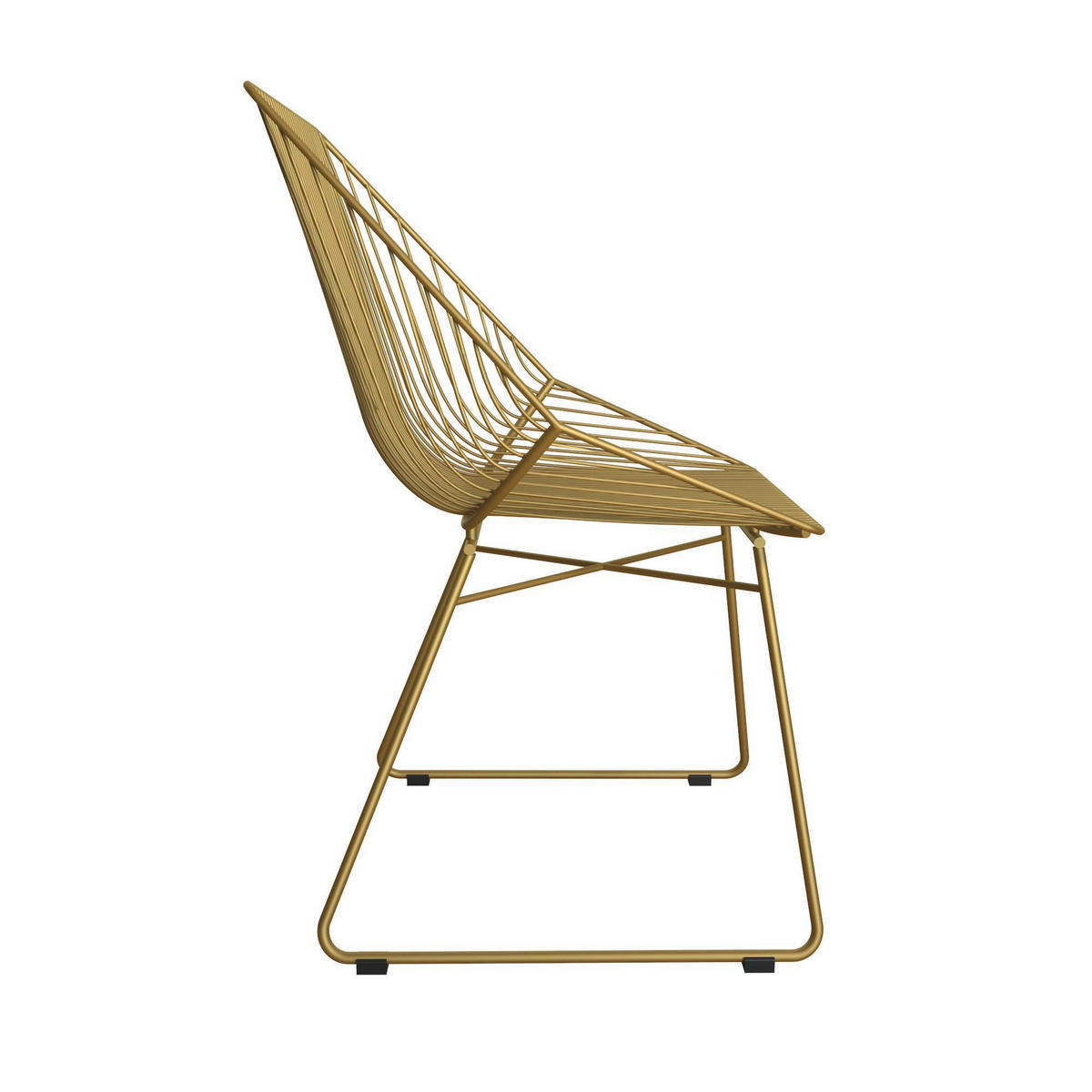 STUHL - Goldfarben, Design, Metall (59/83/54cm) - MID.YOU
