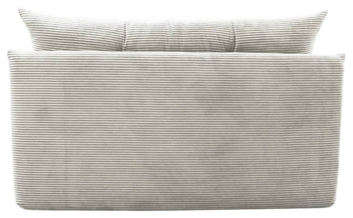 SCHLAFSOFA  mit Liegefunktion Cord Weiß  - Schwarz/Weiß, Design, Kunststoff/Textil (154/93/85cm) - MID.YOU