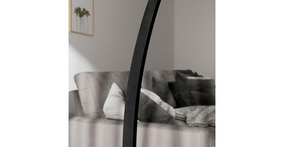 LED-STEHLEUCHTE Ogma 81/28/165 cm  - Schwarz, Design, Kunststoff/Metall (81/28/165cm) - Novel