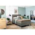 BOXSPRINGBETT 140/200 cm  in Grau  - Schwarz/Grau, Design, Textil/Metall (140/200cm) - Esposa