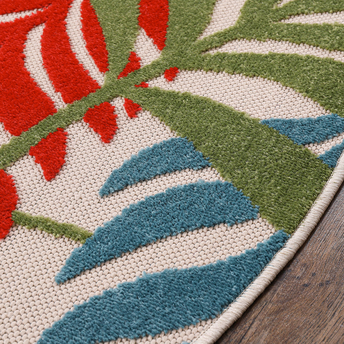 TEPIH ZA UNUTAR./VANJ. UPORAB  120 cm  višebojno  Floral  - višebojno, Lifestyle, tekstil/plastika (120cm)